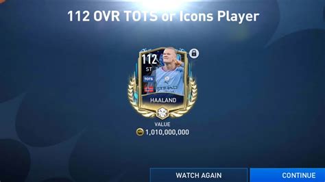 I Packed Special Card Haaland In 112 Ovr Tots And Prime Icons Pack Opening Youtube