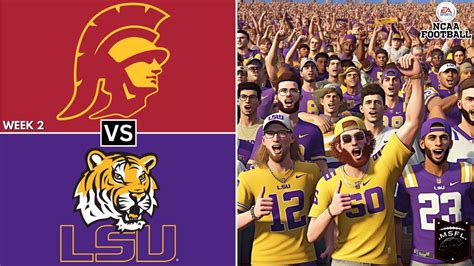 Msfl College Football Series Usc Vs Lsu Week Season Madden