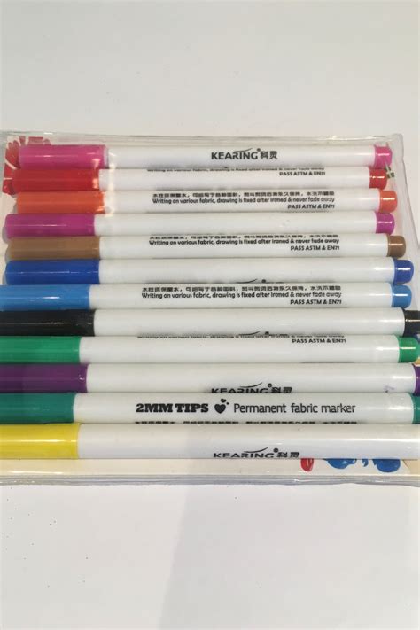 Permanent Fabric Markers in 2022 | Fabric markers, Markers, Fabric