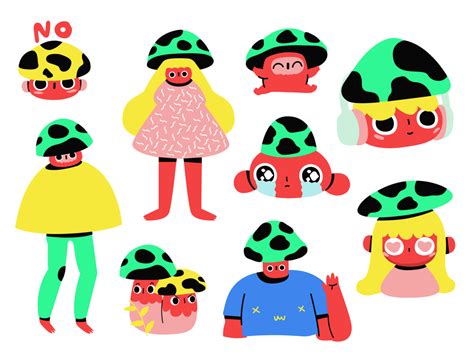 great flat character design inspiration examples graphicmama