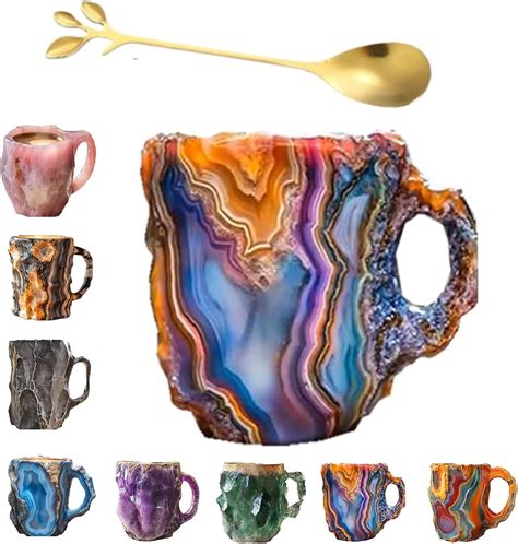 Amazon New Mineral Crystal Coffee Mugs Crystal Mineral