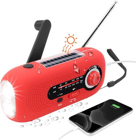 Journy Solaire Dynamo Radio Radio Solaire Avec Alarme SOS Pour Les