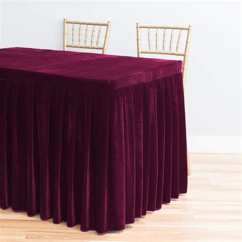 Ft Fitted Velvet Table Skirt Etsy Table Skirt Fitted Velvet