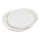 Lot De 20 Assiettes En Carton Vitamine 23cm Blanc