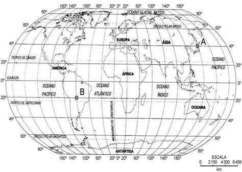 Coordenadas Geograficas Atividades