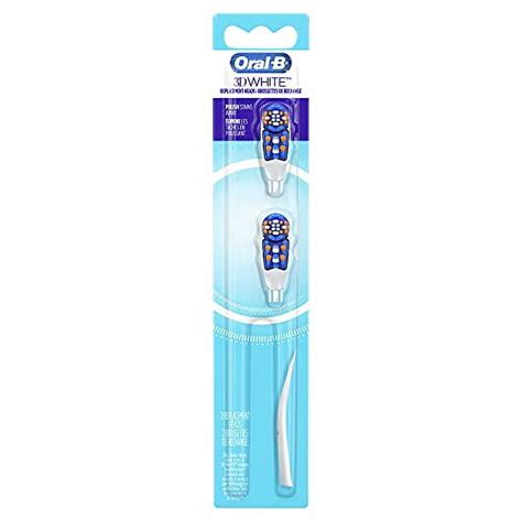 Oral B 3d White Battery Power Toothbrush Replacement Heads 2 Count Multi