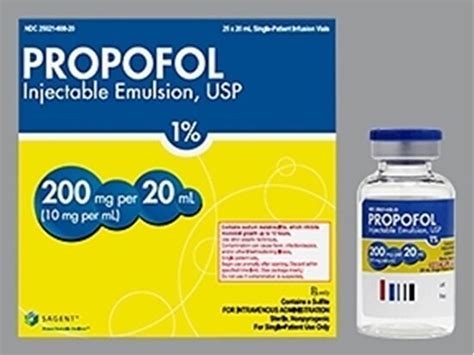 Propofol 10mg ML SDV 20mL 25 Vials Tray McGuff Medical Products