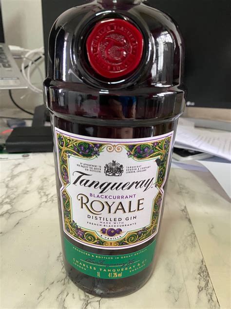 Rare 1L Tanqueray Blackcurrant Royale Food Drinks Alcoholic