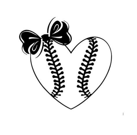 Love Baseball Bow Love Bow Love Baseball Girl Girl Baseball Love