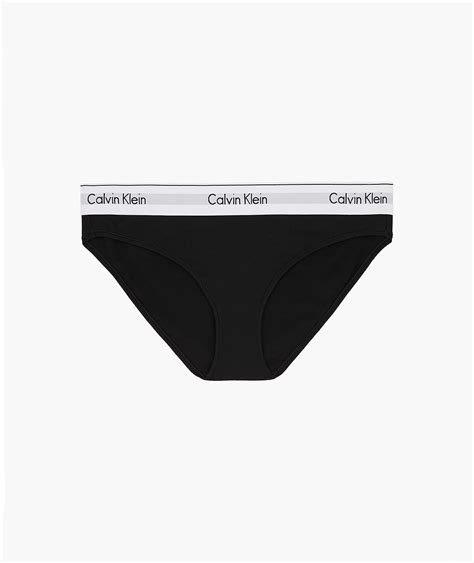 Calvin Klein Slip Bikini Modern Cotton Nero Donna