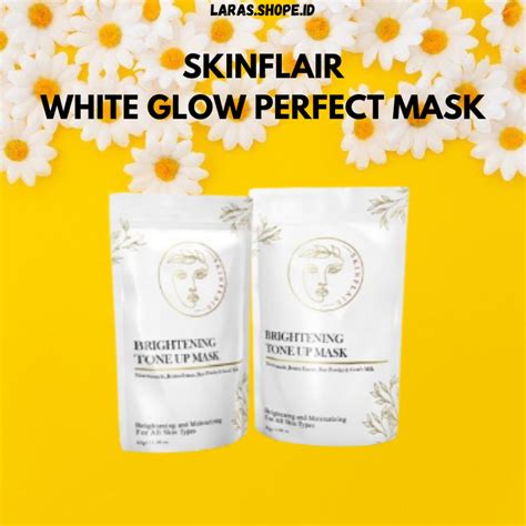 Jual Skinflair White Glow Perfect Mask Gr Brightening Tone Up Mask