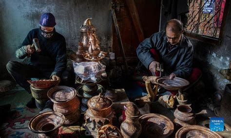 People Make Handicrafts In Indian Controlled Kashmir Global Times