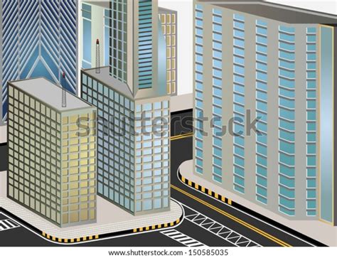 Cityscape Cartoon Vector Background Stock Vector (Royalty Free ...