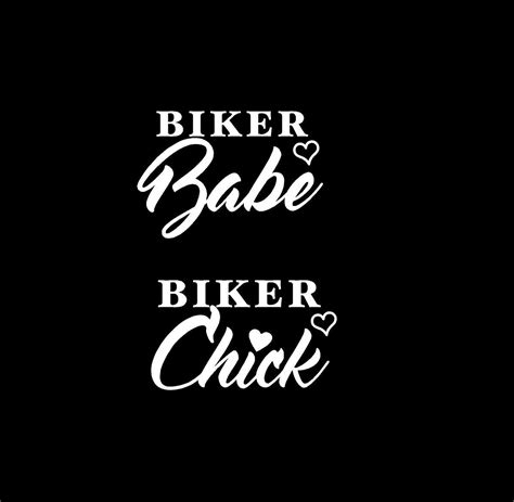 Biker Babe Biker Chick Decal Custom Vinyl Car Window Sticker