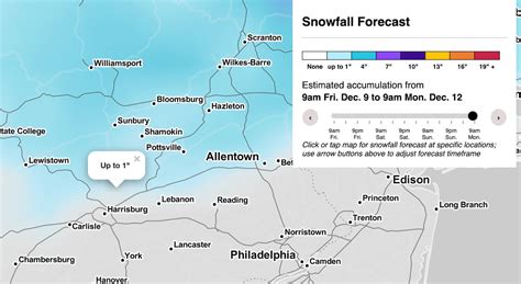 How much snow will fall in Pa. this weekend?: Interactive map ...