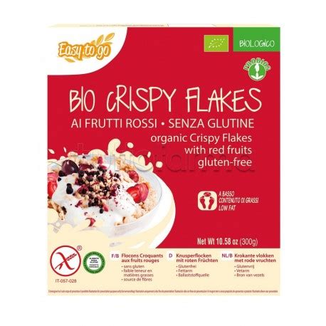 Probios Easy To Go Crispy Flakes Ai Frutti Rossi Senza Glutine G