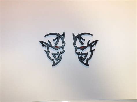 2018 Dodge Challenger Demon Srt Black Emblem Oem Replacement Read Description For Sale Emgcartech