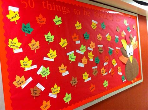 Ra Bulletin Board 50 Things To Be Thankful For For November Ra Residentassistant Bulletin