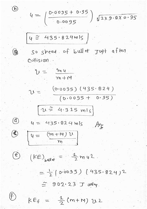 Solved A Bullet Is Fired Horizontally Into An Initially Stationary