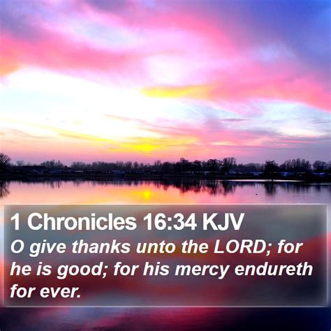 1 Chronicles 1634 Kjv Bible Verse Images