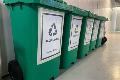 Coleta seletiva do Metrofor recolhe uma tonelada de material reciclável