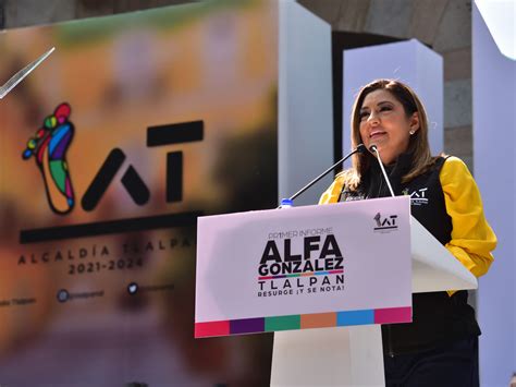 Primer Informe De La Alcaldesa De Tlalpan Alfa Gonz Lez Pan Cdmx