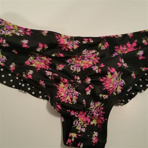 Victoria S Secret Swim Victoria Secret Floral Bikini Polkadot Trim