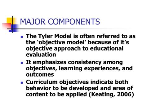 PPT - TYLER OBJECTIVE MODEL PowerPoint Presentation, free download - ID ...