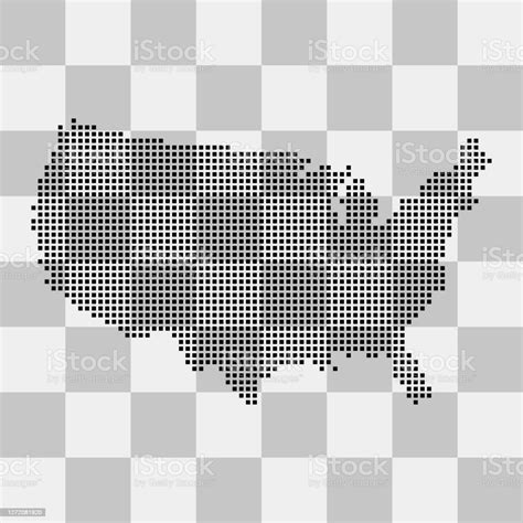 Map Of Usa Stock Illustration Download Image Now Cartography Country Geographic Area Cut