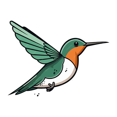 Desenho De Um Beija Flor - 8