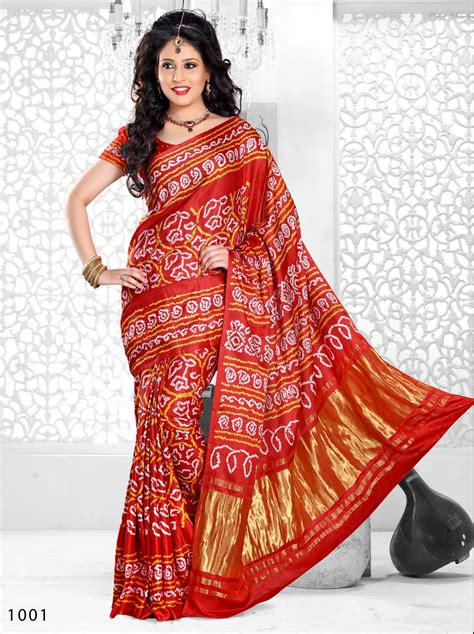 Sankalp Bandhej Bandhani Saree Fashion Saree Designs