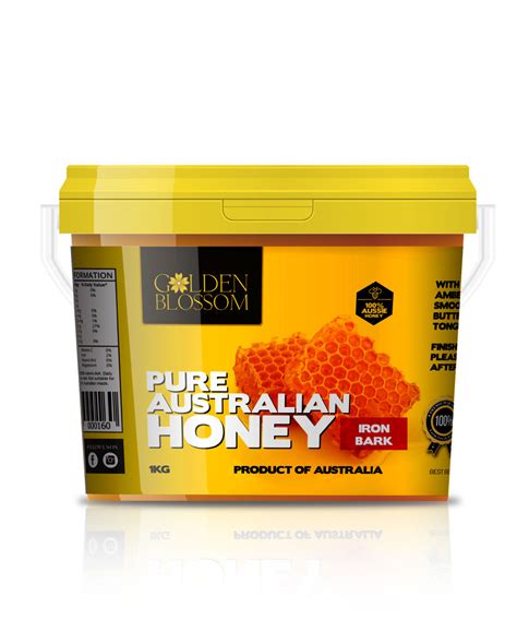 Golden Blossom Honey 1kg - Honey Cube