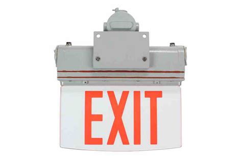 Larson Electronics Explosion Proof Exit Sign Class I Division I Ip65 120v 277vac