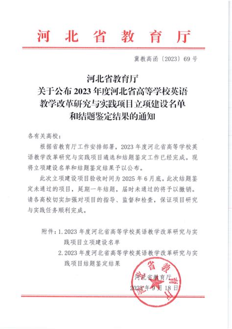 喜报！我校省级高校英语教学改革研究与实践项目顺利通过结题验收 教务处