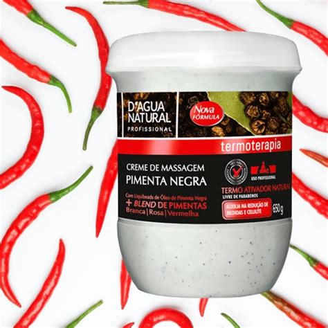 Creme Para Massagem Redutor De Medidas Pimenta Negra 650g Shopee Brasil