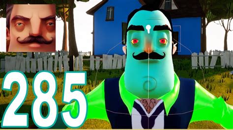 Hello Neighbor My New Neighbor Neon Zombie Act 2 Trampoline Gameplay Walkthrough Part 285