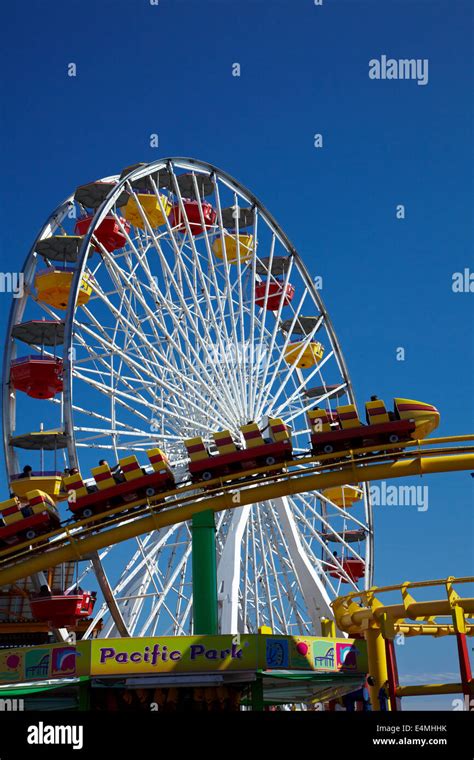 Amusement Park Ferris Wheel Roller Coaster Hi Res Stock Photography And