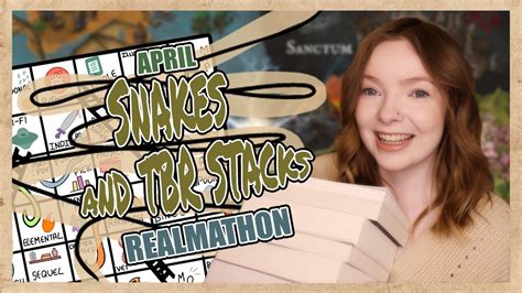 April TBR Snakes And TBR Stacks 17 Realmathon TBR YouTube