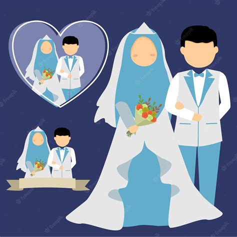 Detail Vektor Kartun Pengantin Muslimah Png Koleksi Nomer 37