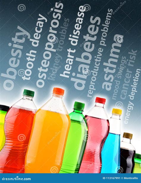 Warning Against The Dangerous Effects Of Soft Drinks On Health Stock