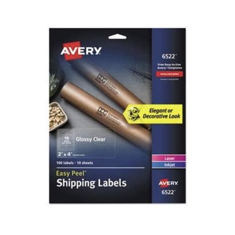 Avery Office Avery Glossy Crystal Clear Address Labels Labels