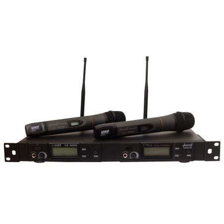 Microfono Profesional Doble Manual Inalambrico Dual Uhf Fm Pll