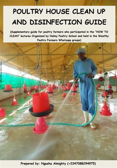 Get Poultry Farm House Cleaning And Disinfection Guide By Nalmy Poultry