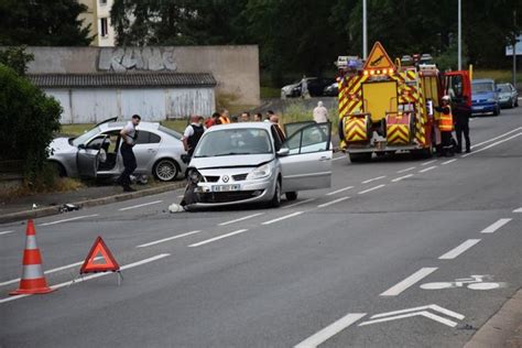 Choc Violent Entre Deux Voitures Montlu On Une Adolescente Bless E