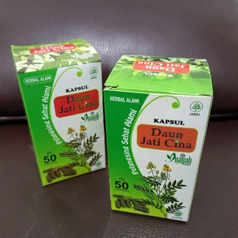 Jual Herba Daun Jati Cina Inayah Kapsul Shopee Indonesia