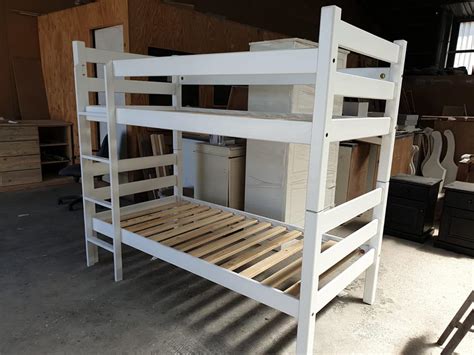 Double Bunk Beds White Bunks Beds Plus