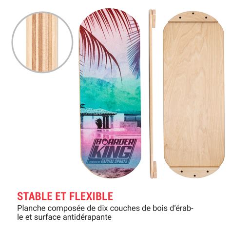 Indoorboard Classic Planche D Quilibre Tapis Rouleau Bois Li Ge