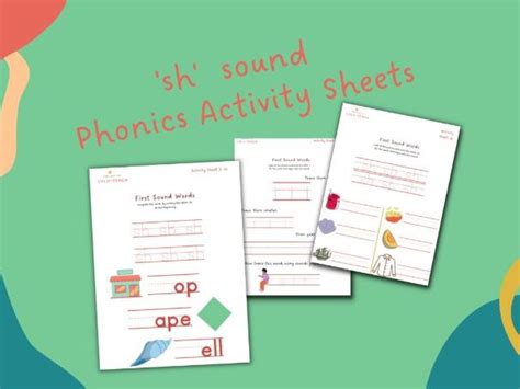 Sh Sound Phonics Activity Sheets Teaching Resources