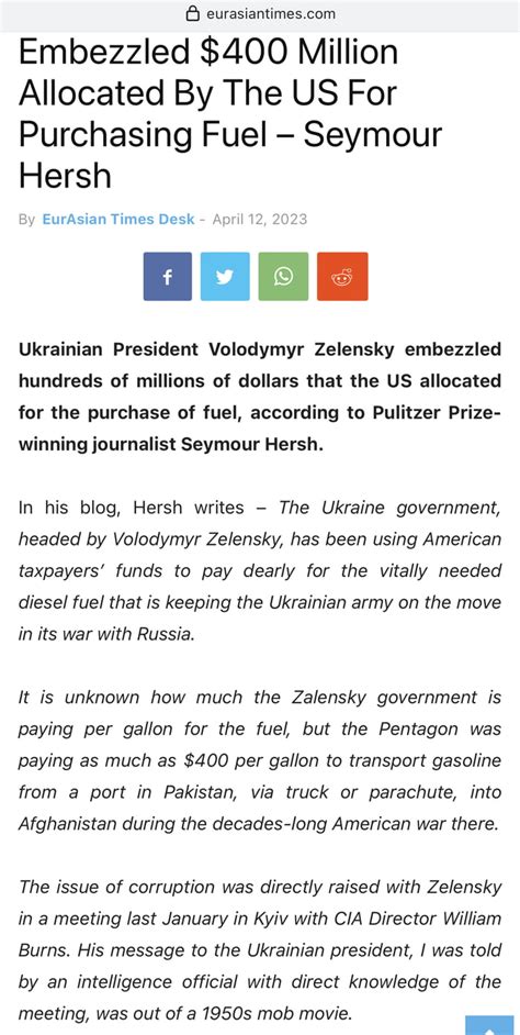 Zelensky And Circle Stole At Least 400 Million Of Western Aid