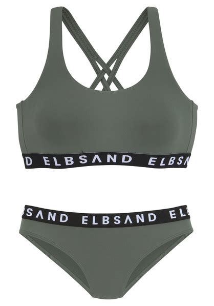 Elbsand Bustier Bikini Edith Oliv Cup A B